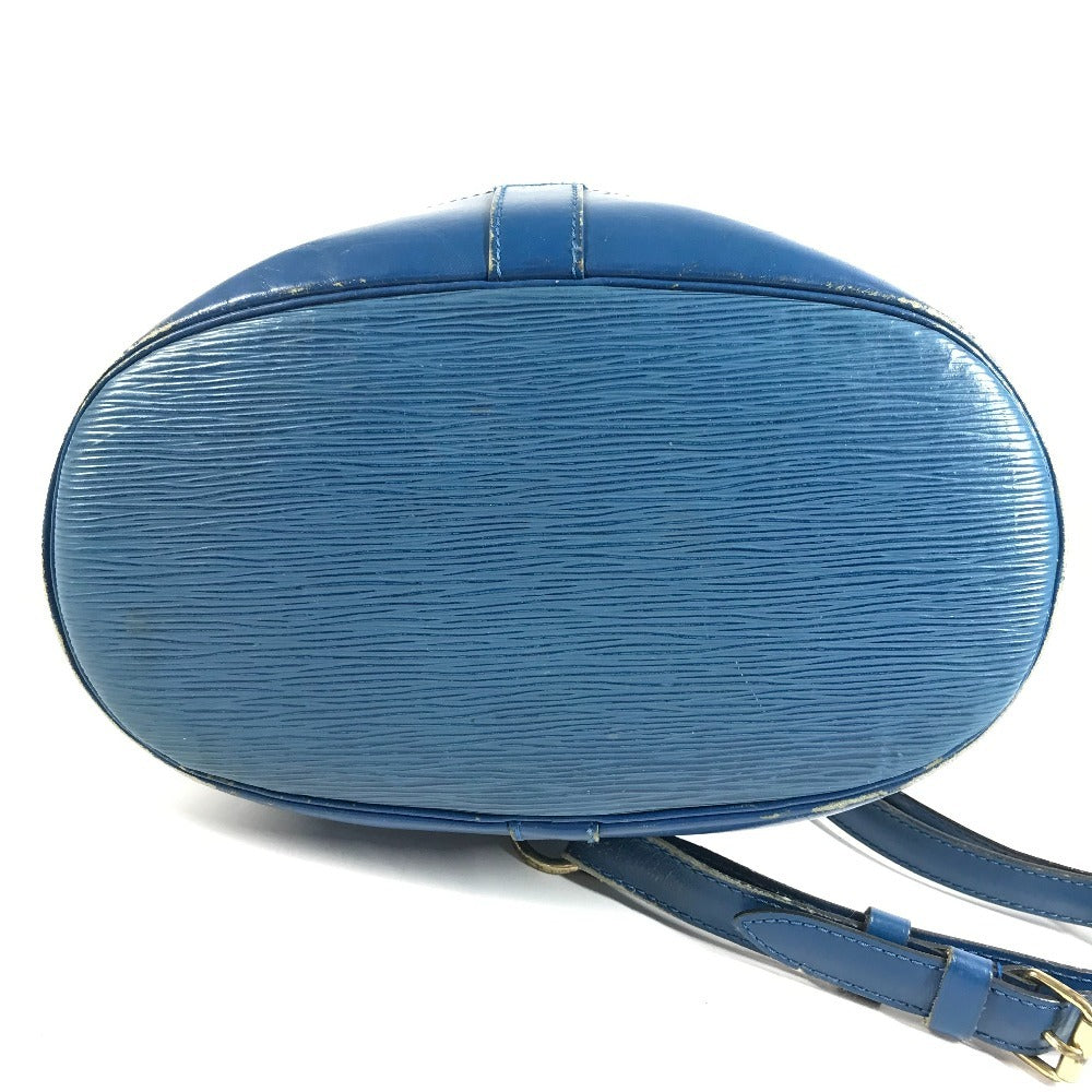 LOUIS VUITTON M52355 Epi Randonnee PM Randonnee PM กระเป๋าสะพายไหล่ Epi Leather Unisex Toledo Blue สีน้ำเงิน