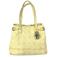 Dior Cannage Quilting Logo Bag, Shoulder Bag, Tote Bag, Shoulder Bag, Leather/Coated Canvas, Unisex, Yellow