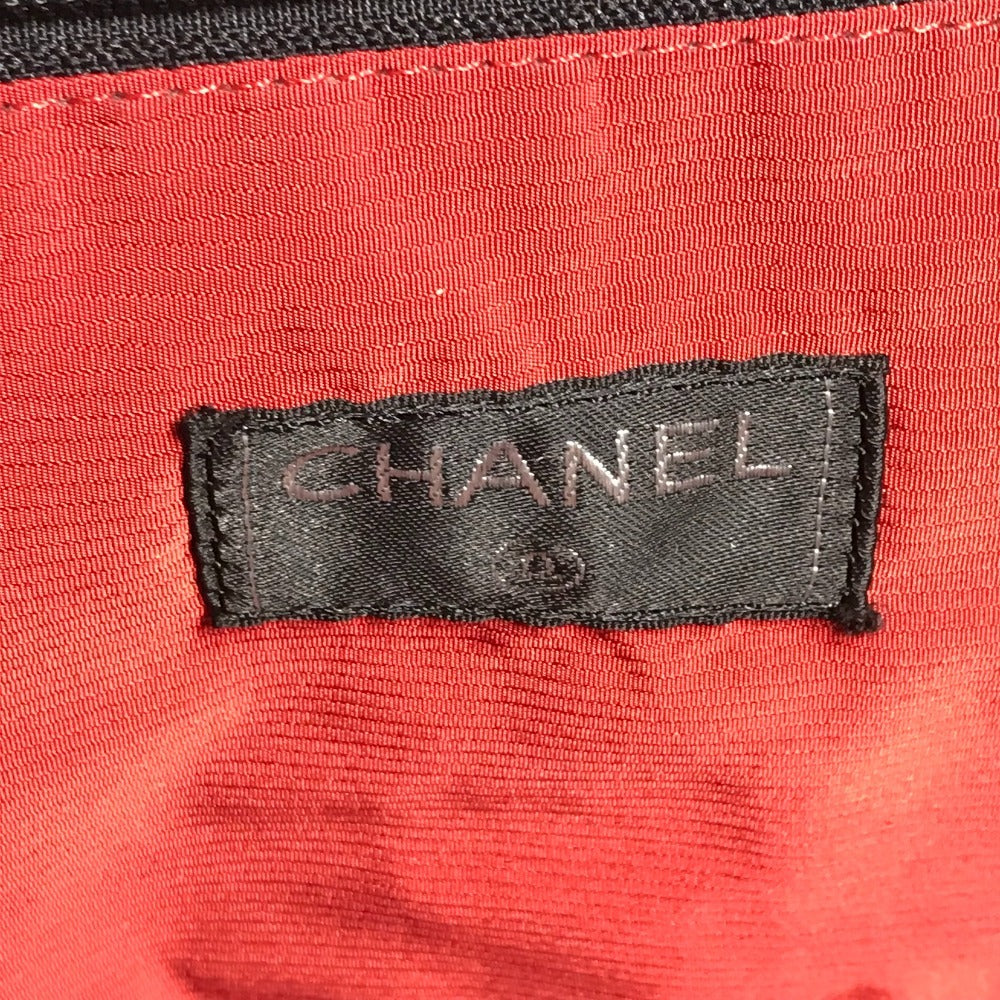 CHANEL 旧トラベルライン トラベルバッグ 旅行バッグ 2WAY ショルダーバッグ 斜め掛け ボストンバッグ ナイロン レディース ブラック