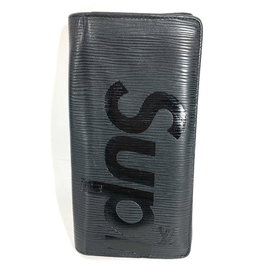 LOUIS VUITTON M67721 エピ Supreme シュプリーム コラボ ポルトフォイユブラザ 2つ折り ロングウォレット 長財布 エピレザー メンズ ノワール ブラック