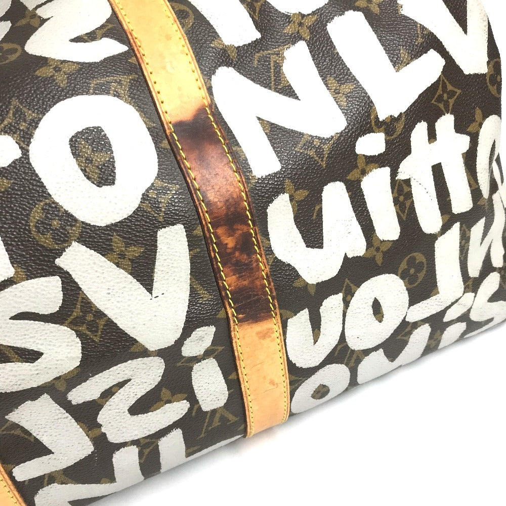 LOUIS VUITTON M92197 Monogram Graffiti Keepall50 Keepall 50 Duffle Bag Bag Travel Bag Travel Bag Duffle Bag MonogramCanvas White/Brown Used