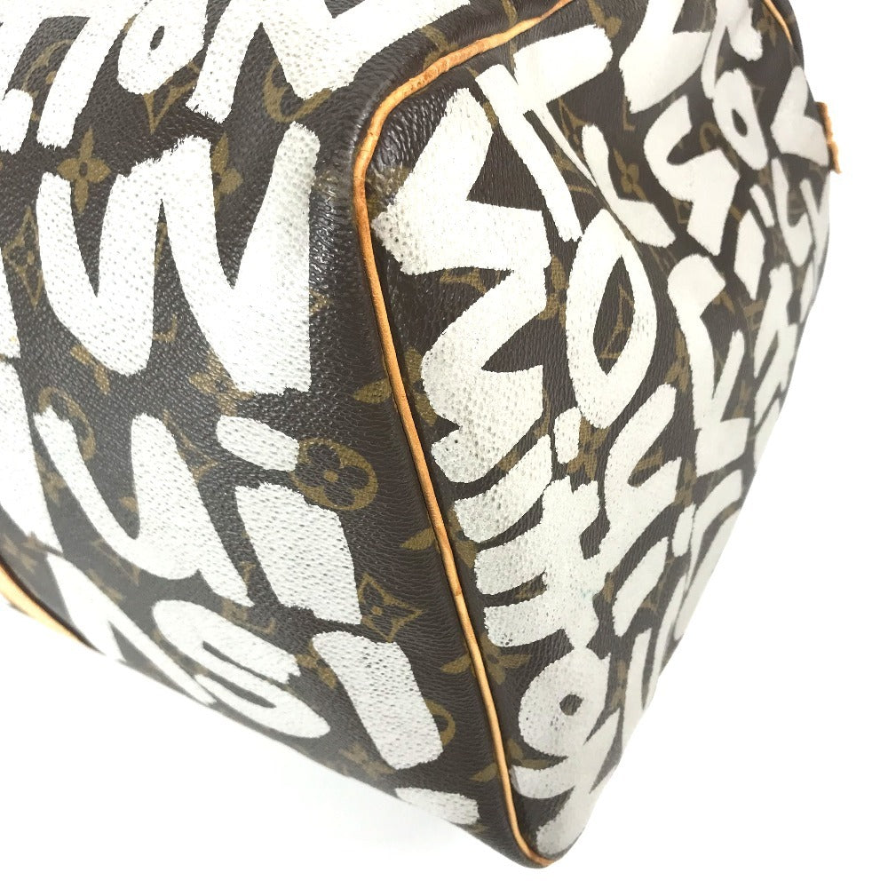 LOUIS VUITTON M92197 Monogram Graffiti Keepall50 Keepall 50 Duffle Bag Bag Travel Bag Travel Bag Duffle Bag MonogramCanvas White/Brown Used