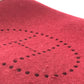 HERMES vintage Logo Hoodie Perforated Logo H Logo Bag Crossbody Flap Shoulder Bag felt / Leather Red Used