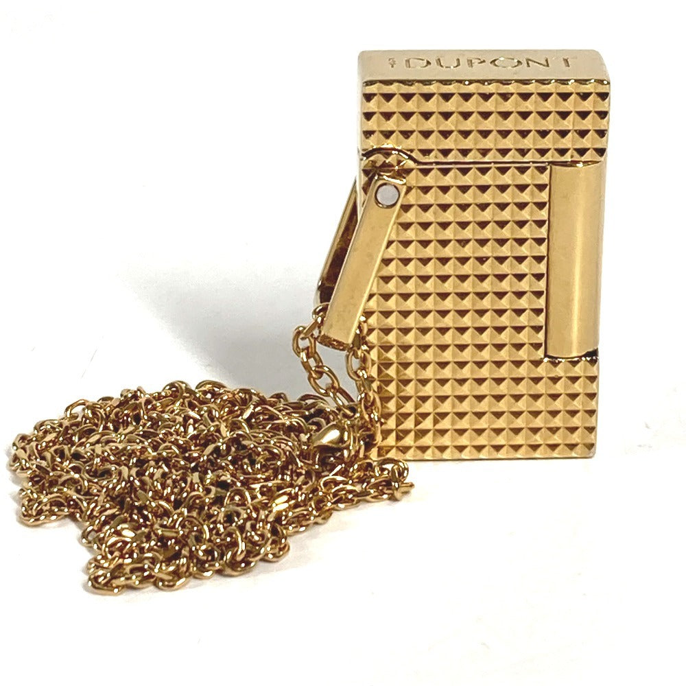 S.T.Dupont ChainNecklace Smoking accessories, cigarettes, accessories, jewelry Lighter Metal Gold Used