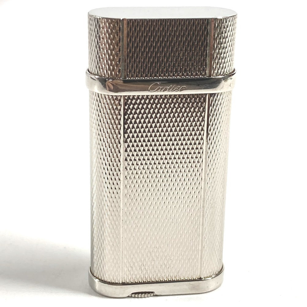 CARTIER logo Smoking accessories, cigarette smoke Lighter Metal Silver Used