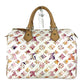 LOUIS VUITTON M95751 モノグラム ウォーターカラー VVN スピーディ30 ミニボストンバッグ カバン ハンドバッグ レディース ブロン ホワイト