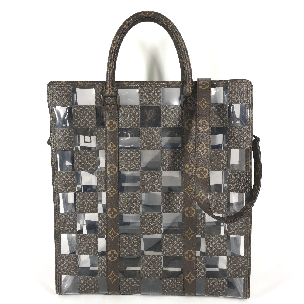 LOUIS VUITTON M20866 モノグラム チェス サックプラ 2WAYバック カバン 斜め掛け ショルダーバック トートバッグ ハンドバッグ モノグラムキャンバス ユニセックス ブラウン