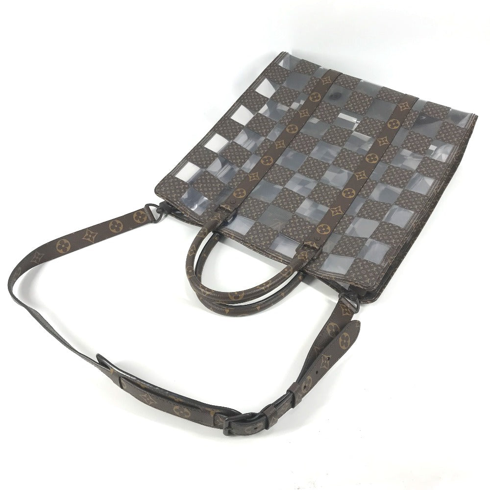LOUIS VUITTON M20866 モノグラム チェス サックプラ 2WAYバック カバン 斜め掛け ショルダーバック トートバッグ ハンドバッグ モノグラムキャンバス ユニセックス ブラウン