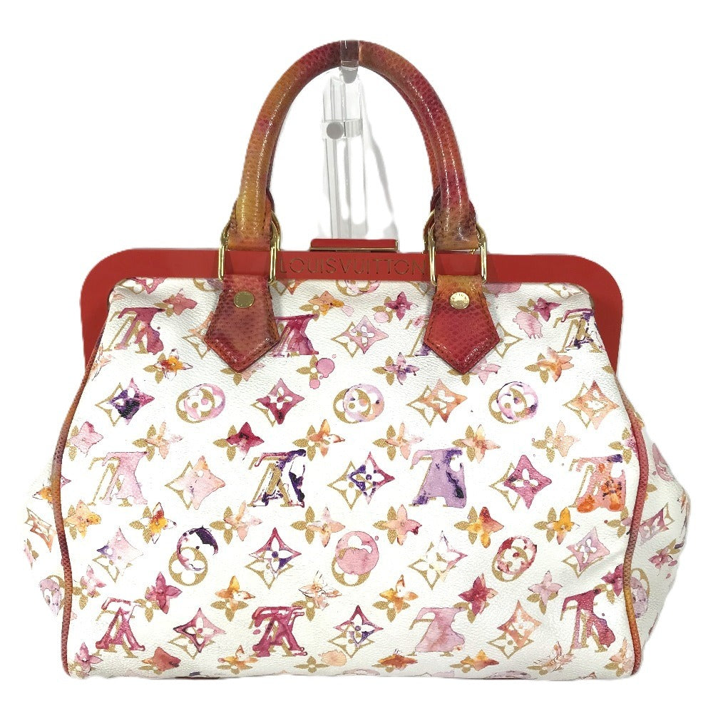 LOUIS VUITTON M95729 モノグラム ウォーターカラー スピーディ30 スピーディ 30 ミニボストンバッグ カバン バッグ ハンドバッグ レディース ブロン ホワイト