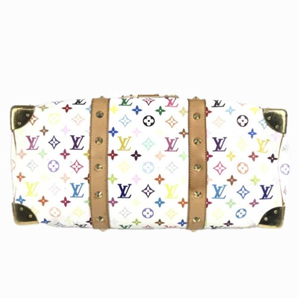 LOUIS VUITTON M92641 モノグラムマルチカラー 村上隆 キーポル45 キーポル 45 カバン 旅行バッグ トラベルバッグ ハンドバッグ ボストンバッグ モノグラムマルチカラーキャンバス ユニセックス ブロン ホワイト