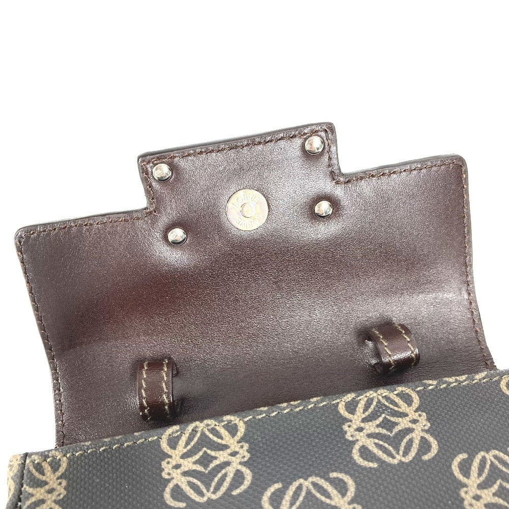 LOEWE Bum Bag, Body Bag with Anagram Logo, Pouch Only, Waist Bag, Belt Bag, Crossbody Pouch, PVC/Leather, Unisex, Brown
