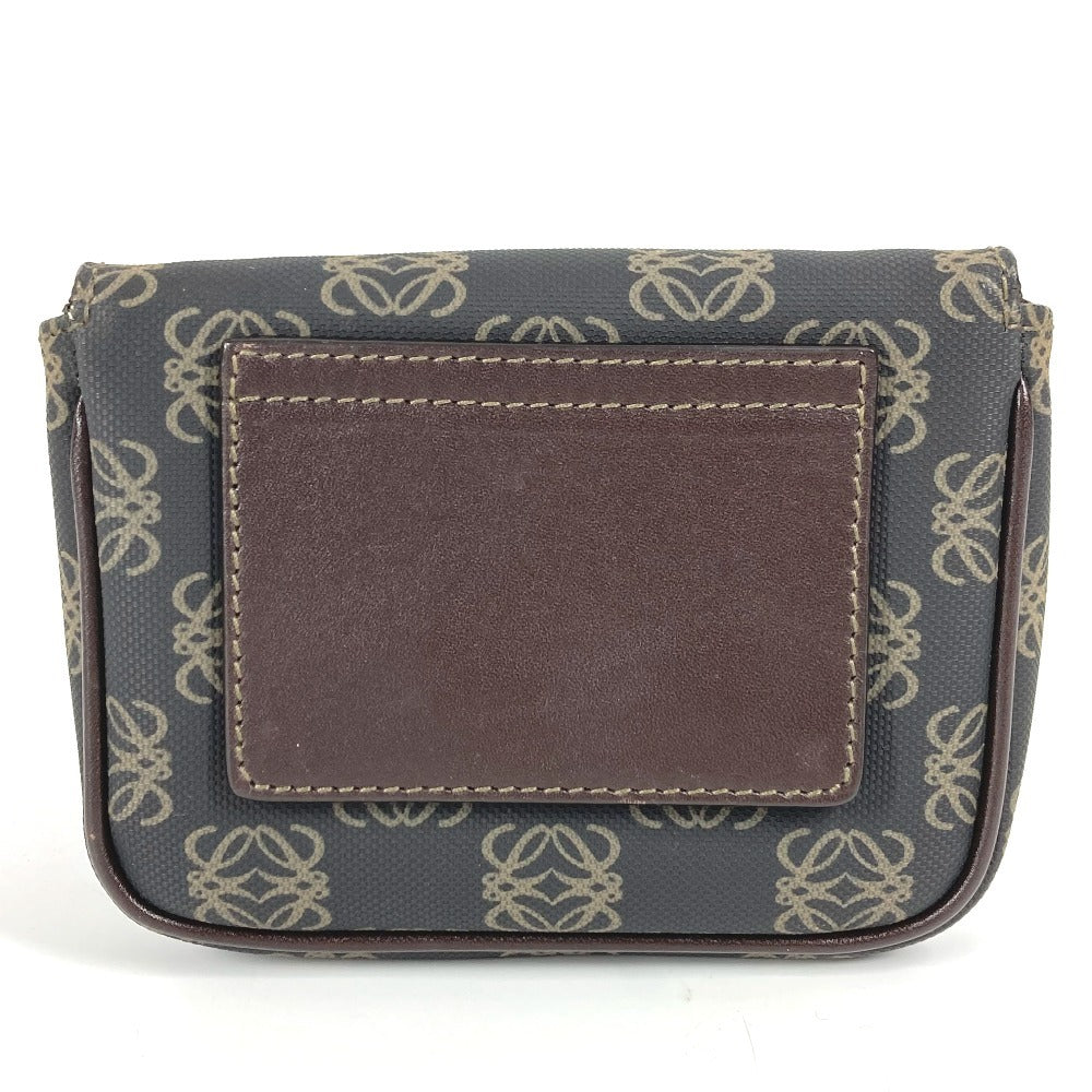 LOEWE Bum Bag, Body Bag with Anagram Logo, Pouch Only, Waist Bag, Belt Bag, Crossbody Pouch, PVC/Leather, Unisex, Brown