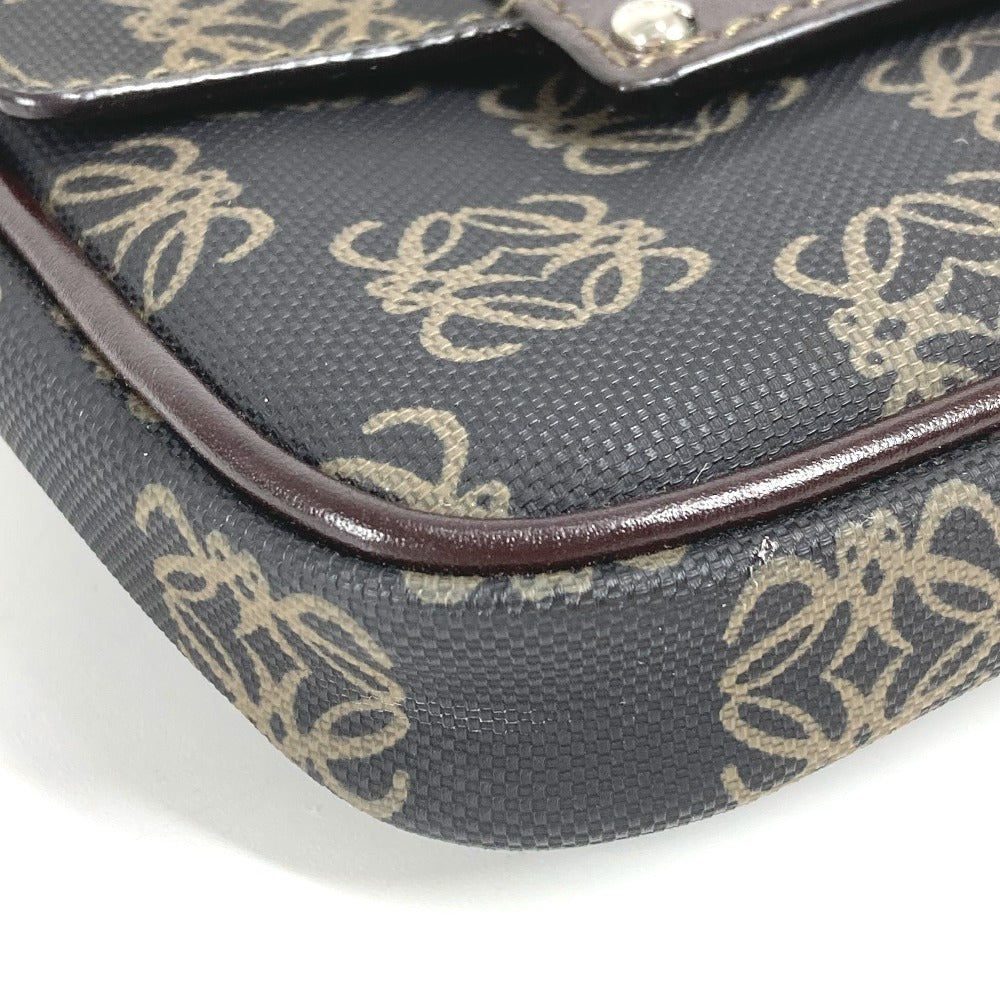 LOEWE Bum Bag, Body Bag with Anagram Logo, Pouch Only, Waist Bag, Belt Bag, Crossbody Pouch, PVC/Leather, Unisex, Brown