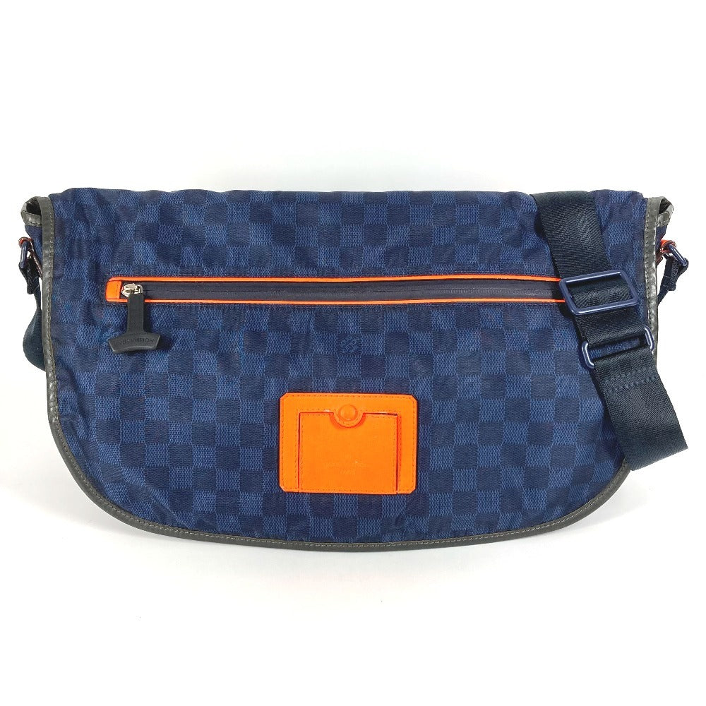 LOUIS VUITTON N41240 Damier Challenge Messenger Bag, Crossbody Bag, Shoulder Bag, Leather/Nylon, Unisex, Navy