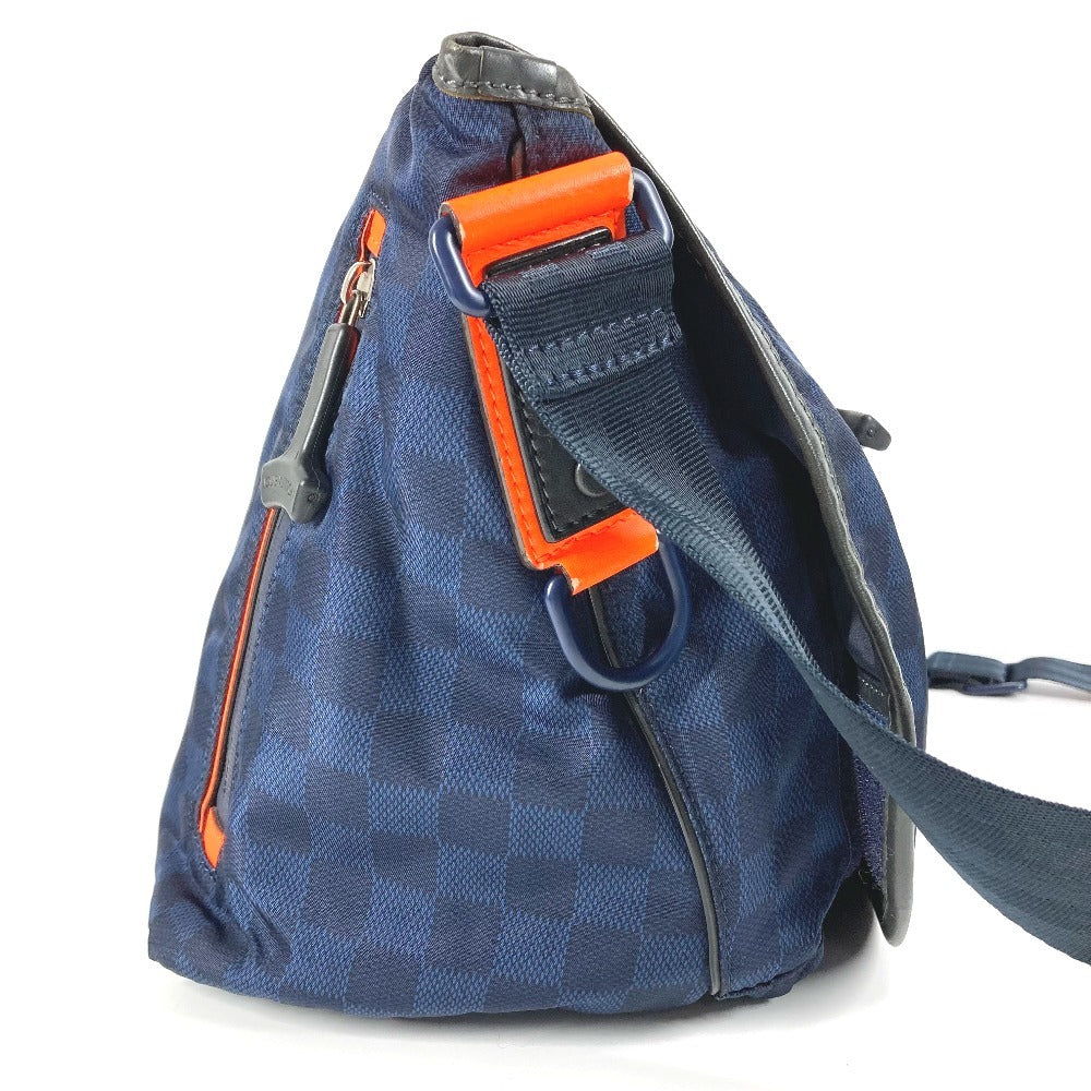 LOUIS VUITTON N41240 Damier Challenge Messenger Bag, Crossbody Bag, Shoulder Bag, Leather/Nylon, Unisex, Navy
