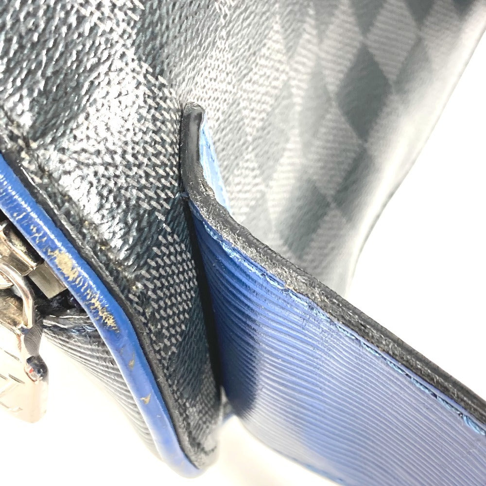 LOUIS VUITTON M51464 Damier Graphite Epi Bum Bag, Waist Bag, Belt Bag, Crossbody Bag, Damier Graphite Canvas, Unisex, Navy