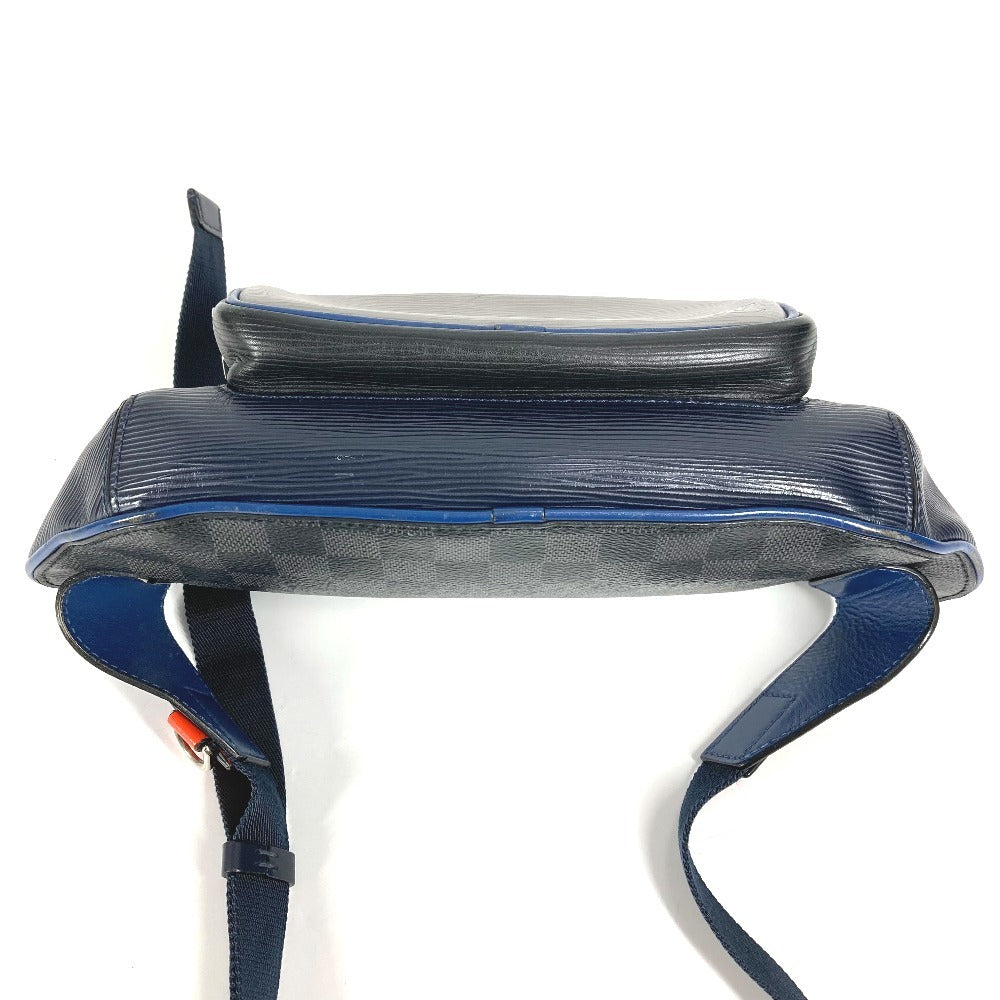 LOUIS VUITTON M51464 Damier Graphite Epi Bum Bag, Waist Bag, Belt Bag, Crossbody Bag, Damier Graphite Canvas, Unisex, Navy