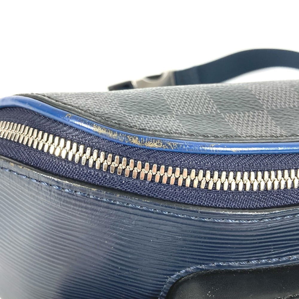 LOUIS VUITTON M51464 Damier Graphite Epi Bum Bag, Waist Bag, Belt Bag, Crossbody Bag, Damier Graphite Canvas, Unisex, Navy