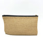 FENDI 8N0149 Straw Logo Bag Pouch Clutch Bag Raffia Unisex Beige