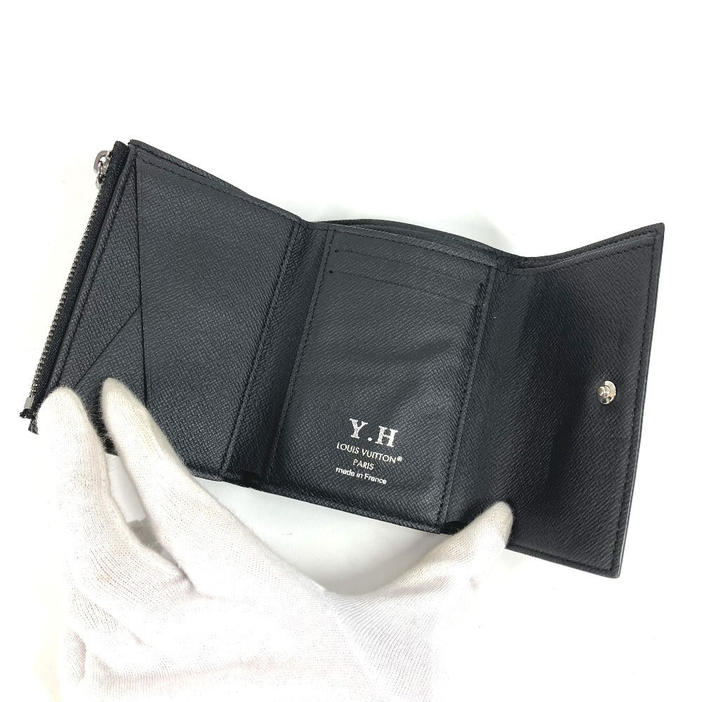 LOUIS VUITTON M12598 Monogram Eclipse Victor Wallet, Compact Trifold Wallet, Monogram Eclipse Canvas, Unisex, Black