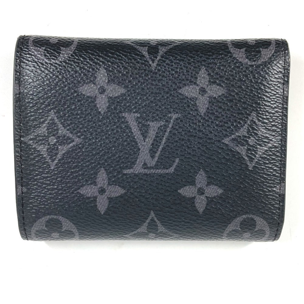 LOUIS VUITTON M12598 Monogram Eclipse Victor Wallet, Compact Trifold Wallet, Monogram Eclipse Canvas, Unisex, Black