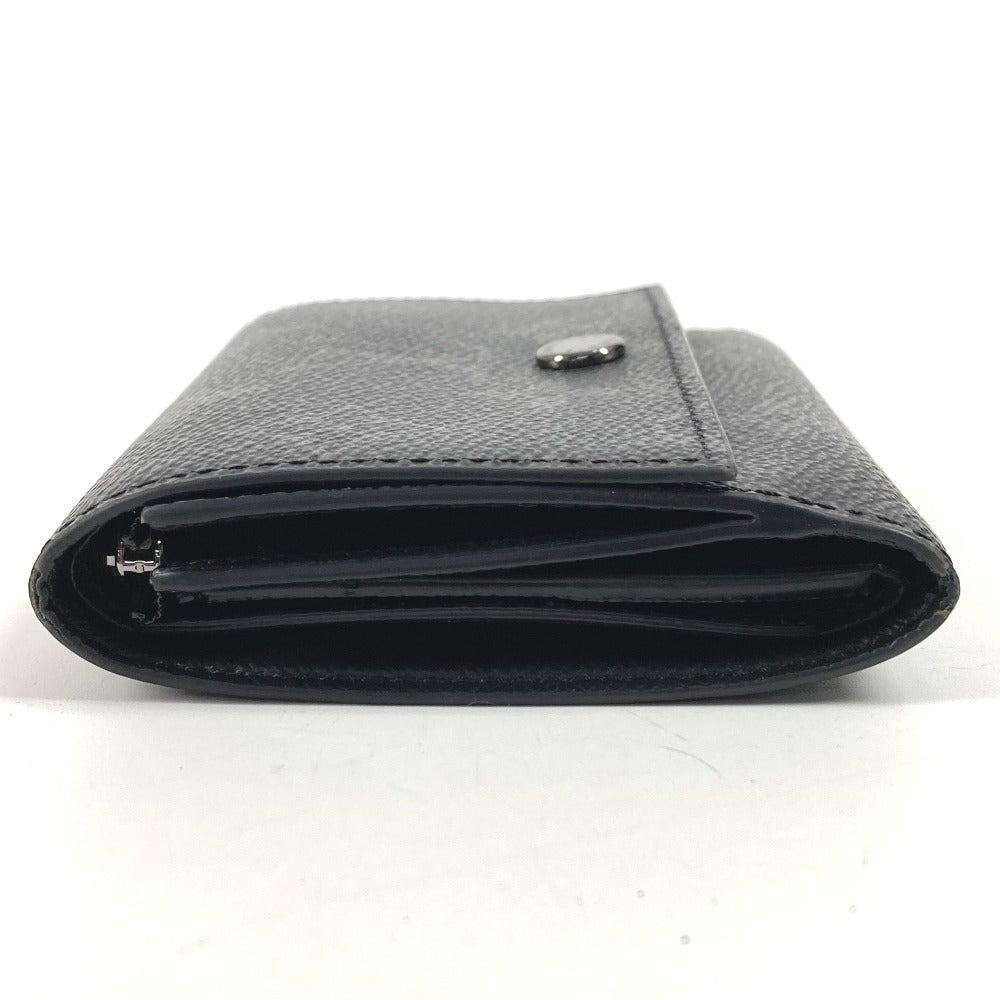LOUIS VUITTON M12598 Monogram Eclipse Victor Wallet, Compact Trifold Wallet, Monogram Eclipse Canvas, Unisex, Black