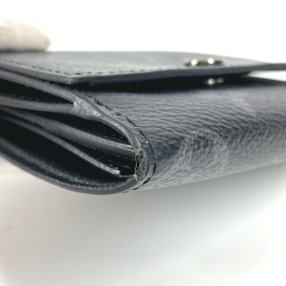LOUIS VUITTON M12598 Monogram Eclipse Victor Wallet, Compact Trifold Wallet, Monogram Eclipse Canvas, Unisex, Black