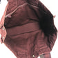 HERMES Half Leather Foule MM Tote Bag, Canvas/Leather Handbag, Unisex, Wine Red