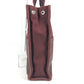HERMES Half Leather Foule MM Tote Bag, Canvas/Leather Handbag, Unisex, Wine Red