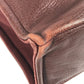 HERMES Half Leather Foule MM Tote Bag, Canvas/Leather Handbag, Unisex, Wine Red