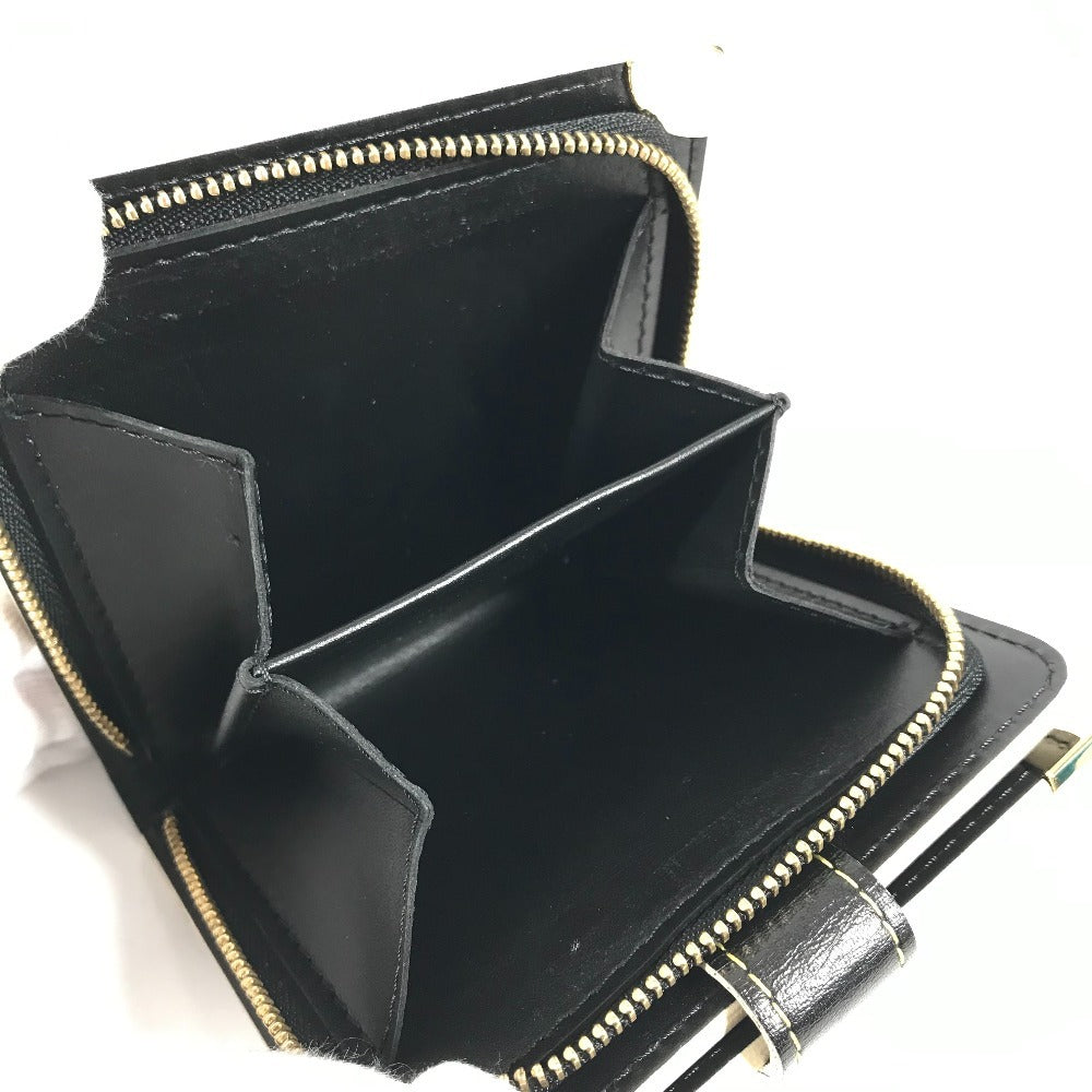 LOUIS VUITTON M91828 スハリ コンパクトジップ 2つ折り財布 スハリレザー ユニセックス ノワール ブラック