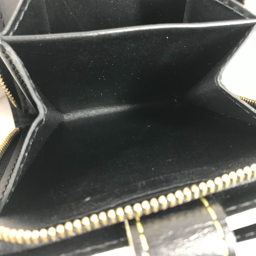 LOUIS VUITTON M91828 スハリ コンパクトジップ 2つ折り財布 スハリレザー ユニセックス ノワール ブラック