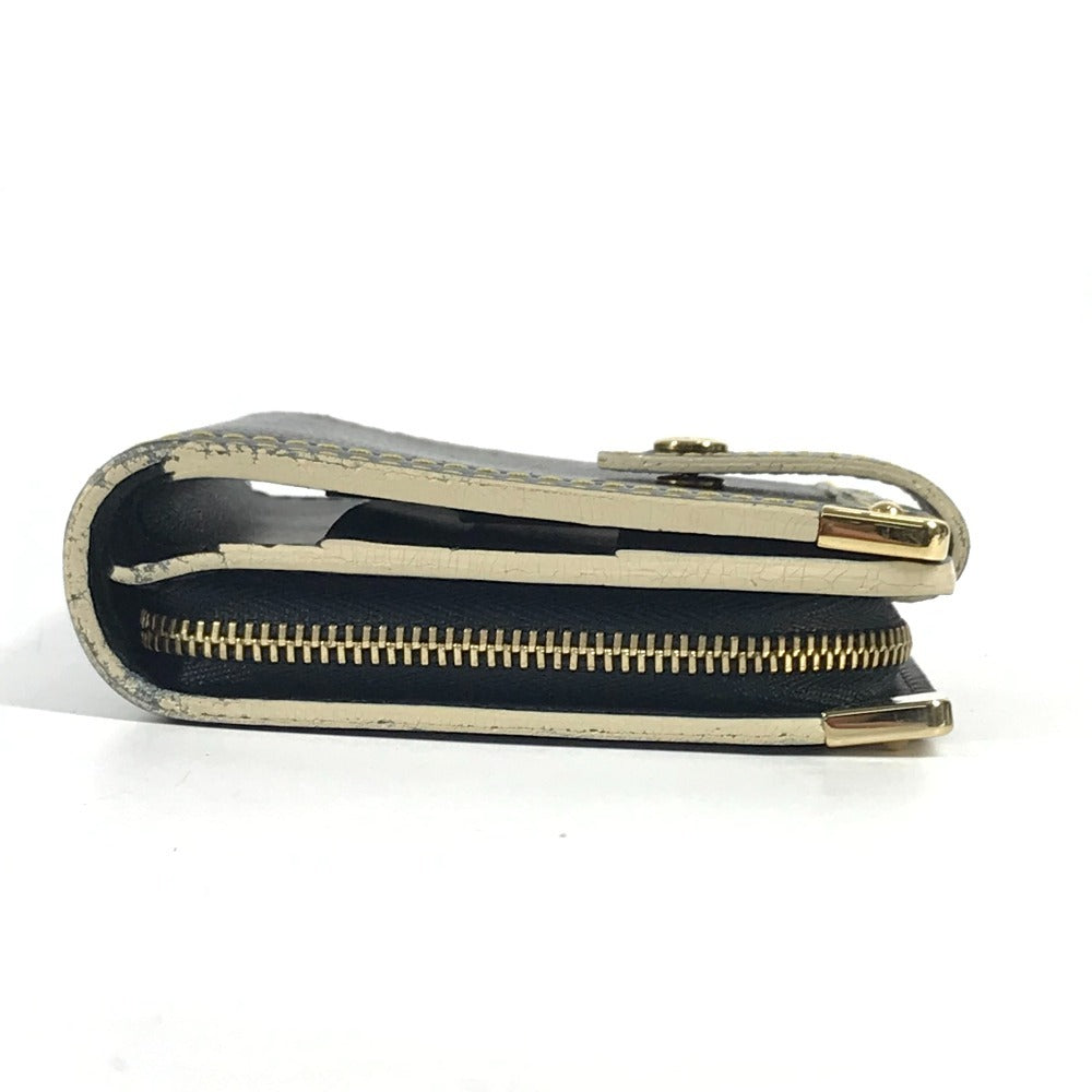 LOUIS VUITTON M91828 スハリ コンパクトジップ 2つ折り財布 スハリレザー ユニセックス ノワール ブラック