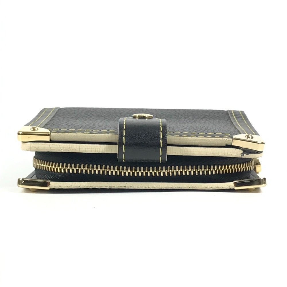 LOUIS VUITTON M91828 スハリ コンパクトジップ 2つ折り財布 スハリレザー ユニセックス ノワール ブラック