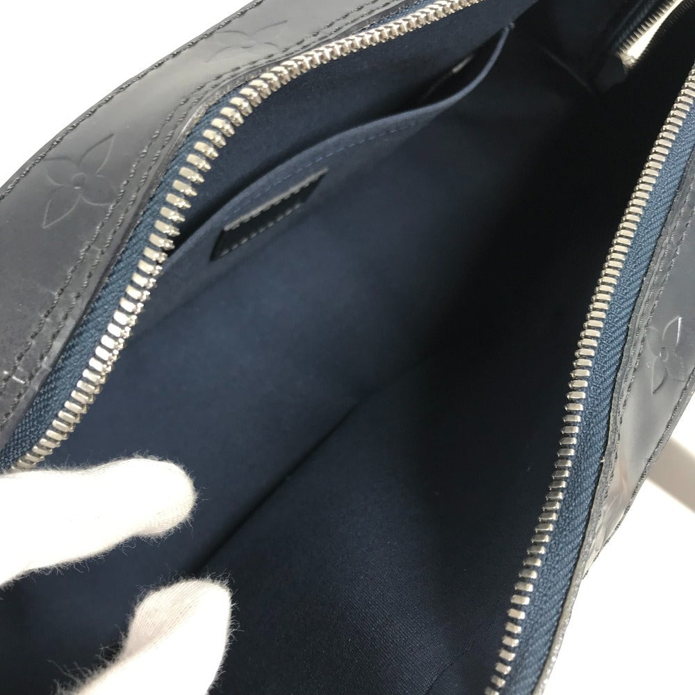 LOUIS VUITTON M55175 Monogram Matte Shelton Mini Boston Bag, Monogram Matte Leather, Navy