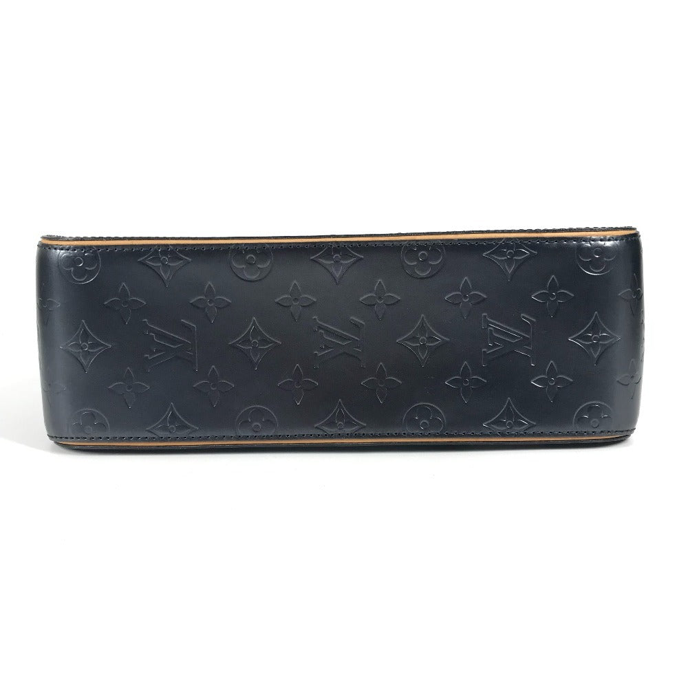 LOUIS VUITTON M55175 Monogram Matte Shelton Mini Boston Bag, Monogram Matte Leather, Navy