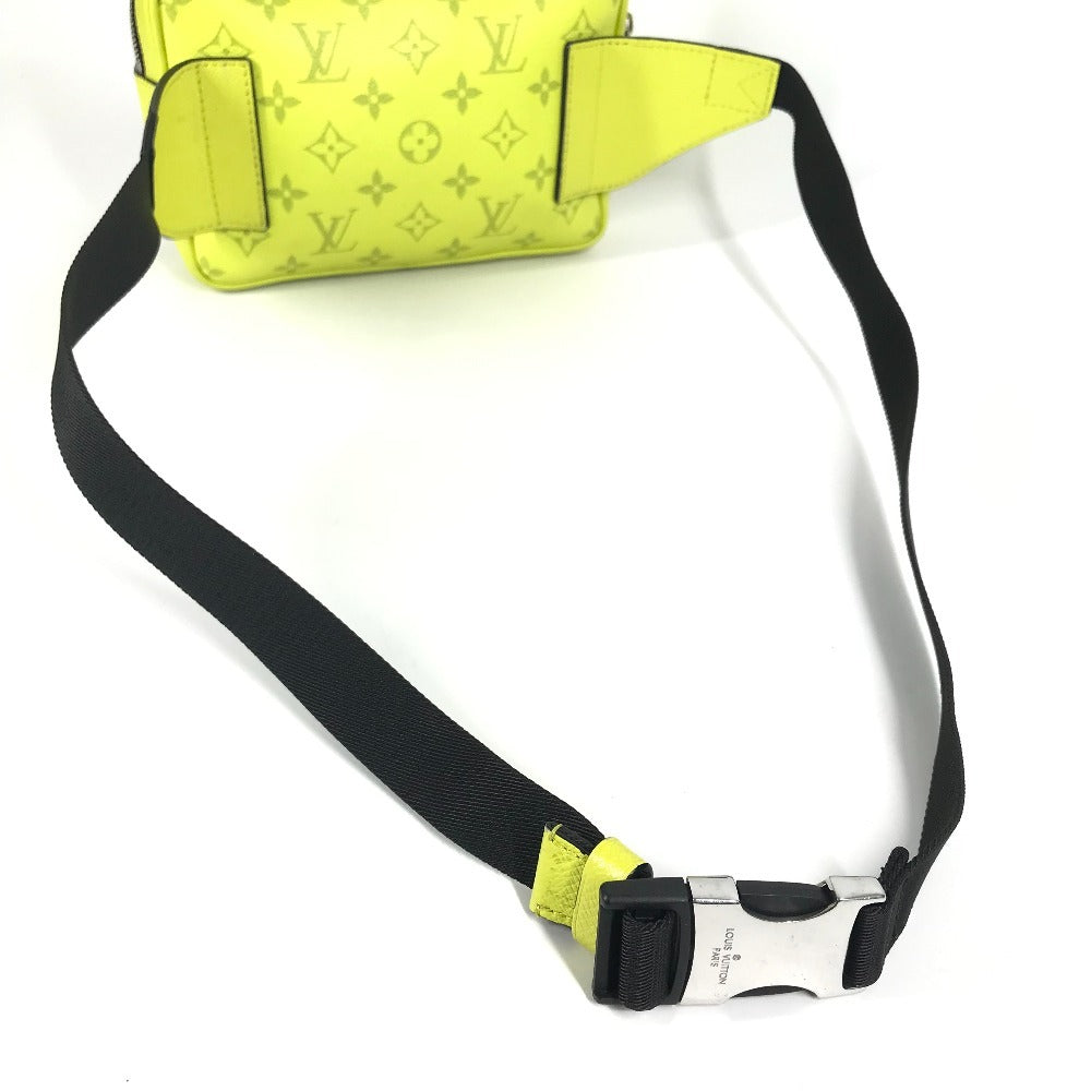 LOUIS VUITTON M30239 Taiga Leather Outdoor Messenger PM Crossbody Bag, Taiga Leather, Unisex, Yellow