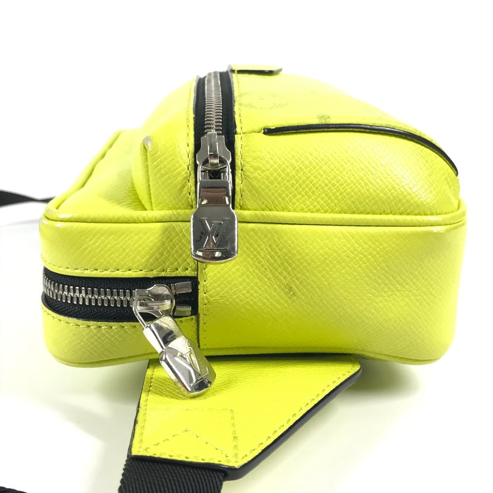 LOUIS VUITTON M30239 Taiga Leather Outdoor Messenger PM Crossbody Bag, Taiga Leather, Unisex, Yellow