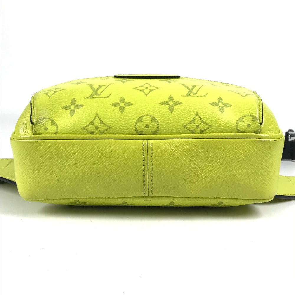 LOUIS VUITTON M30239 Taiga Leather Outdoor Messenger PM Crossbody Bag, Taiga Leather, Unisex, Yellow