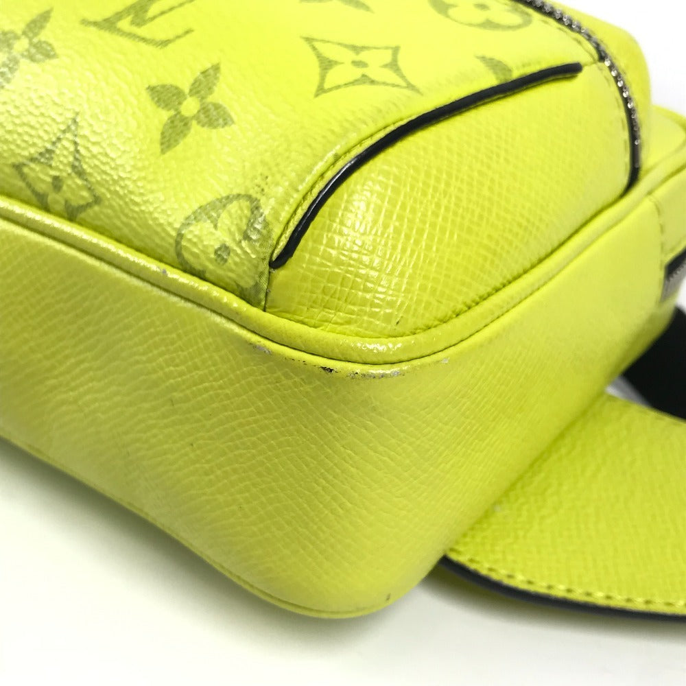 LOUIS VUITTON M30239 Taiga Leather Outdoor Messenger PM Crossbody Bag, Taiga Leather, Unisex, Yellow