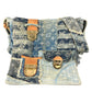 LOUIS VUITTON M95374 Monogram Denim Patchwork Posty Bag, Flap Messenger Bag, Shoulder Bag, Unisex, Blue