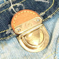 LOUIS VUITTON M95374 Monogram Denim Patchwork Posty Bag, Flap Messenger Bag, Shoulder Bag, Unisex, Blue