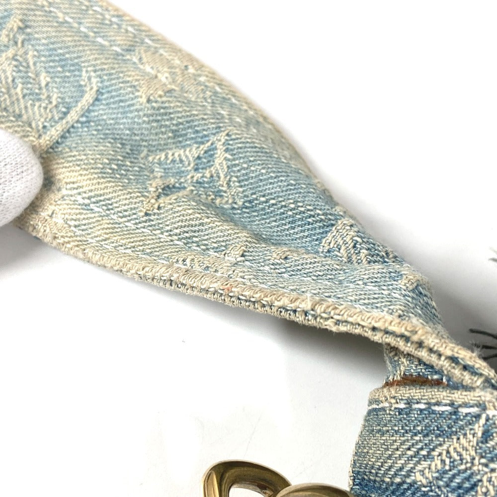 LOUIS VUITTON M95374 Monogram Denim Patchwork Posty Bag, Flap Messenger Bag, Shoulder Bag, Unisex, Blue