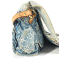 LOUIS VUITTON M95374 Monogram Denim Patchwork Posty Bag, Flap Messenger Bag, Shoulder Bag, Unisex, Blue