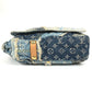 LOUIS VUITTON M95374 Monogram Denim Patchwork Posty Bag, Flap Messenger Bag, Shoulder Bag, Unisex, Blue