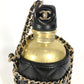 CHANEL AS1324 Water Bottle CC with Coco Mark Logo and Chain Case, Crossbody Bag, Interior Water Bottle, Shoulder Bag, Leather, Women's, Black