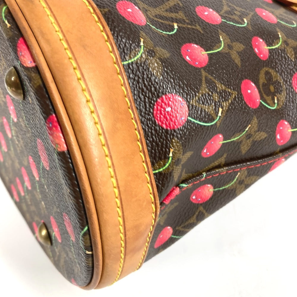 LOUIS VUITTON M95012 モノグラムチェリー 村上隆 バケットPM バケット PM カバン 肩掛け トートバッグ バケツ ショルダーバッグ モノグラムキャンバス ユニセックス ブラウン