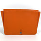 HERMES ドゴン ミーティング ドゴンミーティング カバン ポーチ 書類バッグ セカンドバッグ フラップ ポーチ クラッチバッグ トリヨンクレマンス ユニセックス オレンジ