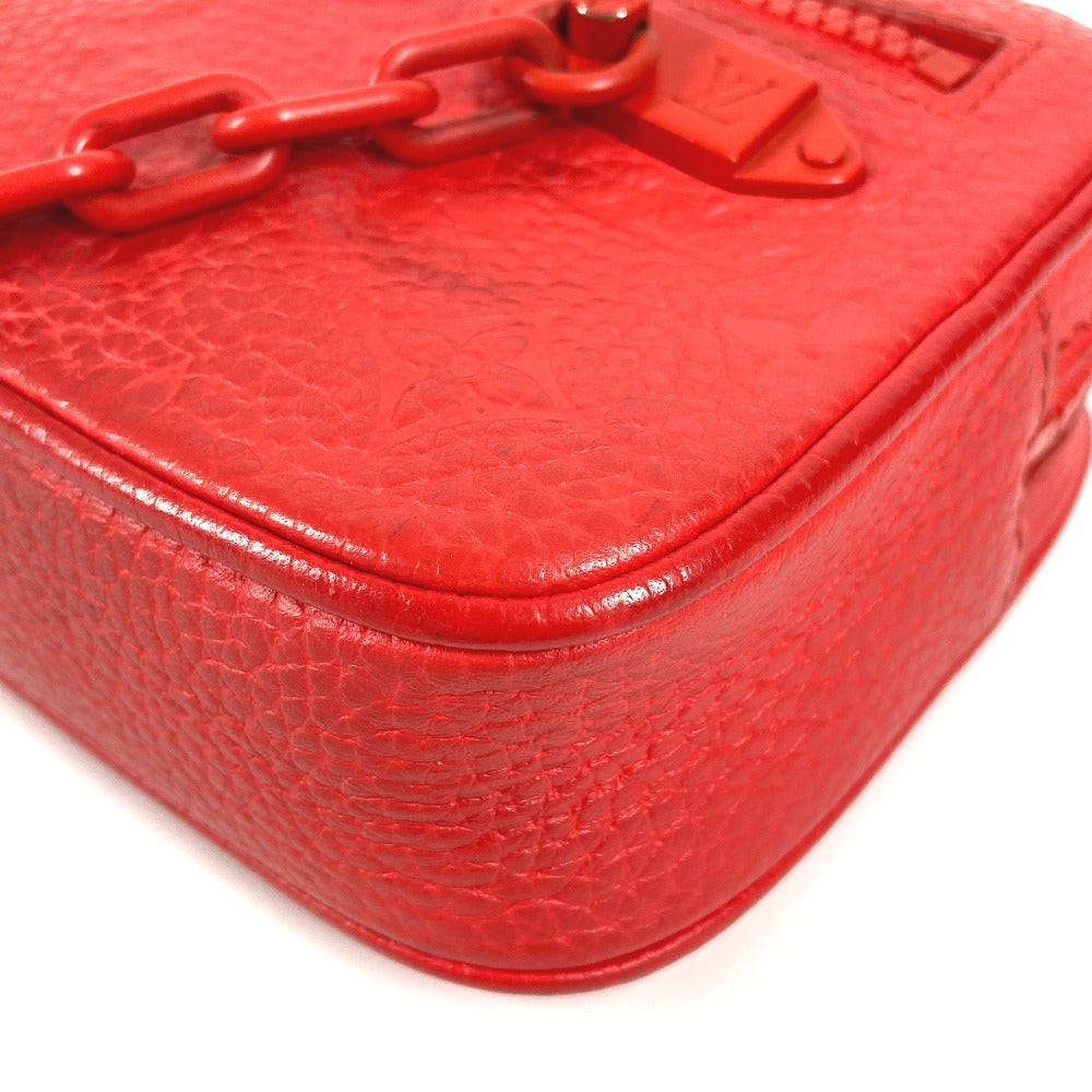 LOUIS VUITTON M53555 モノグラムアンプラント ポシェットヴォルガ チェーン カバン セカンドバッグ ストラップ付き ポーチ クラッチバッグ モノグラムアンプラントレザー ユニセックス レッド