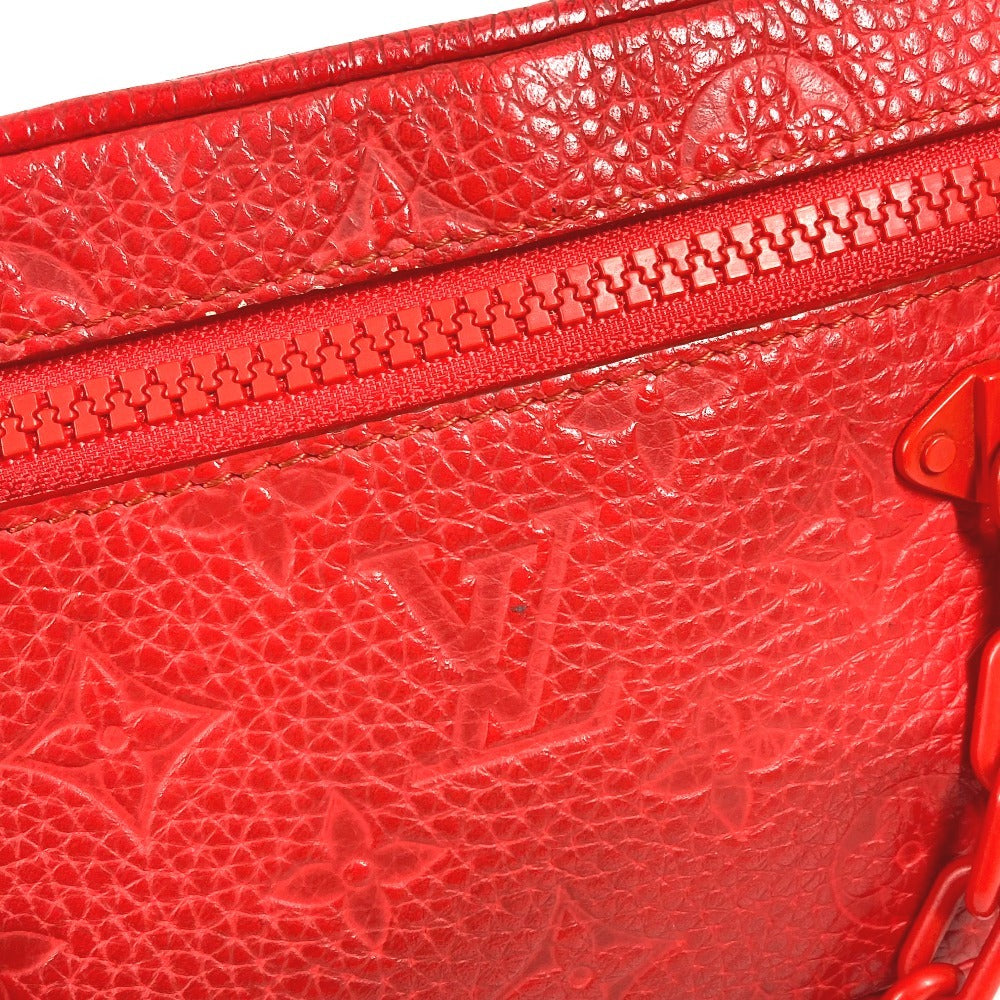 LOUIS VUITTON M53555 モノグラムアンプラント ポシェットヴォルガ チェーン カバン セカンドバッグ ストラップ付き ポーチ クラッチバッグ モノグラムアンプラントレザー ユニセックス レッド